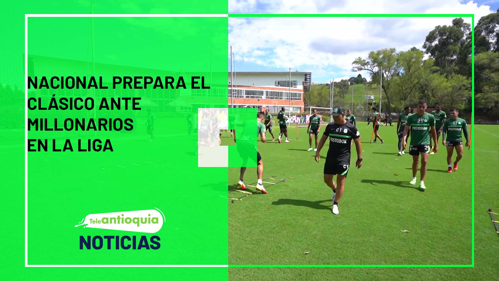 Nacional prepara el clásico ante Millonarios en la liga