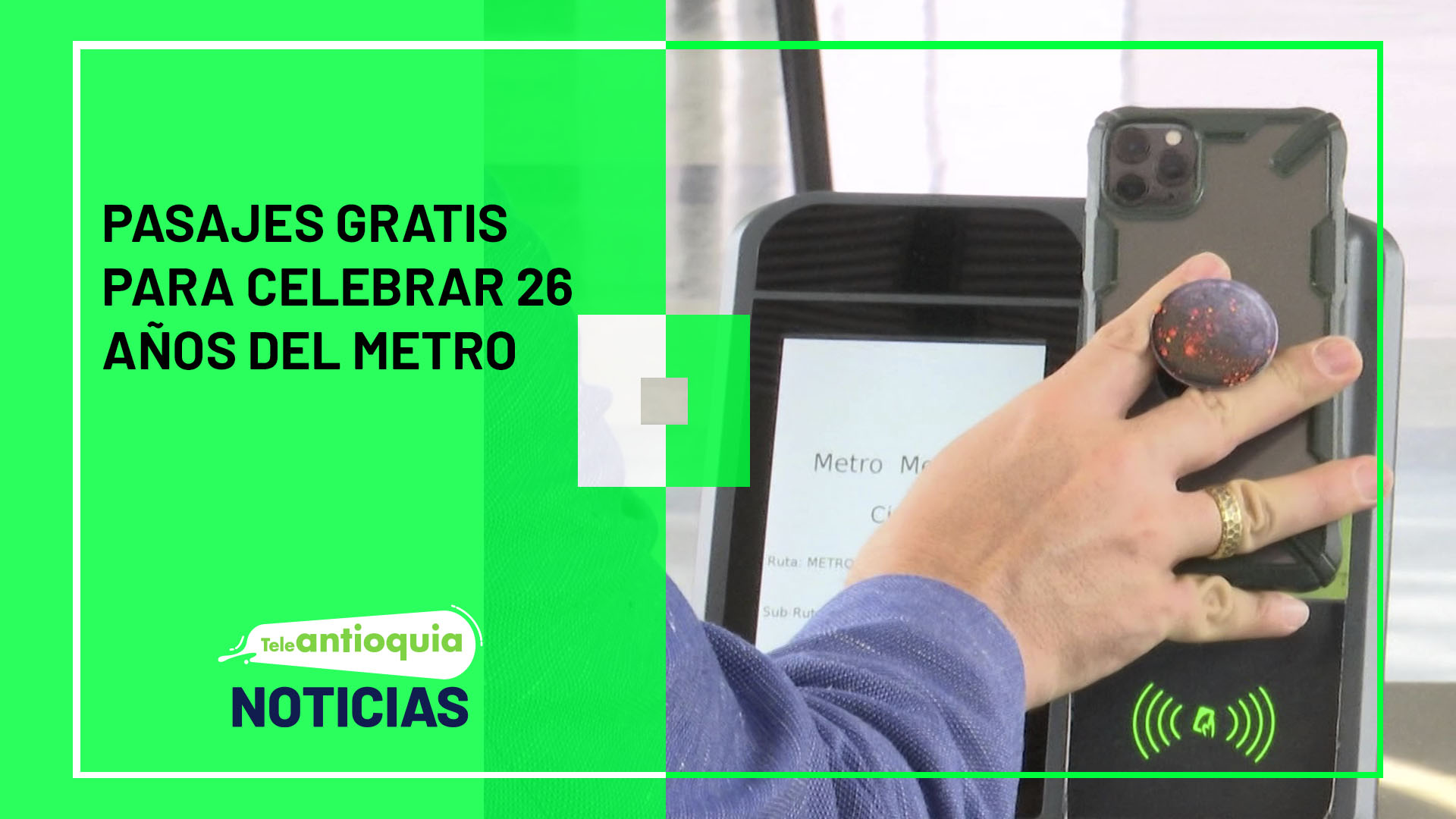 Pasajes gratis para celebrar 26 años del Metro