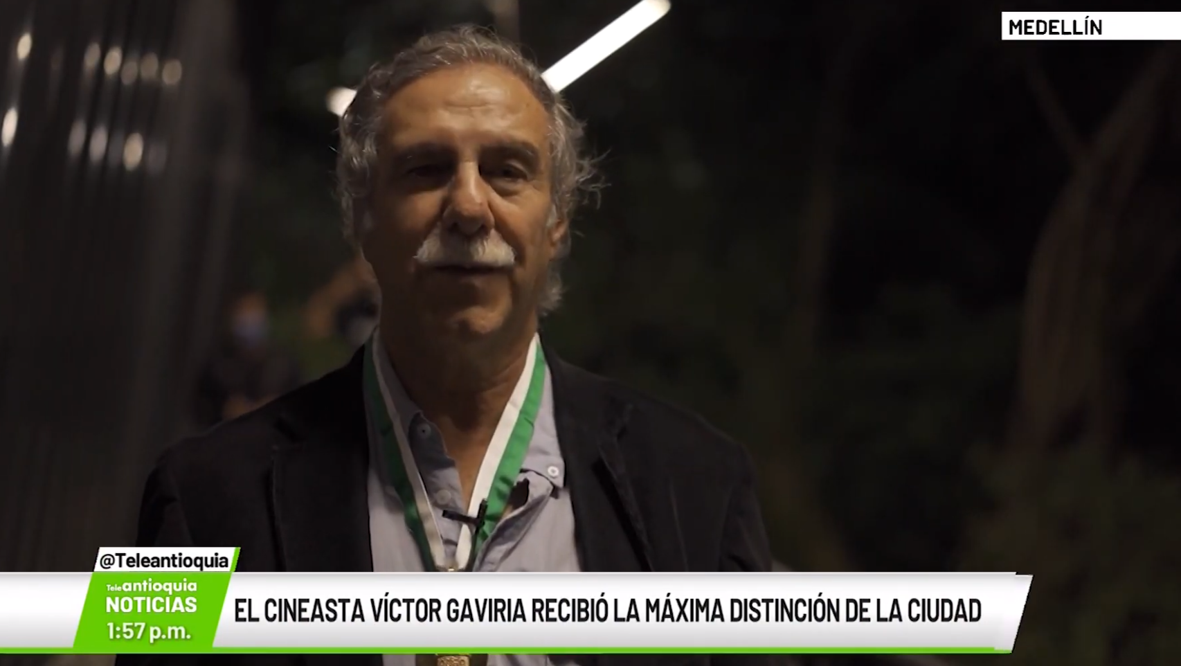 El cineasta Víctor Gaviria recibió la máxima distinción de la ciudad