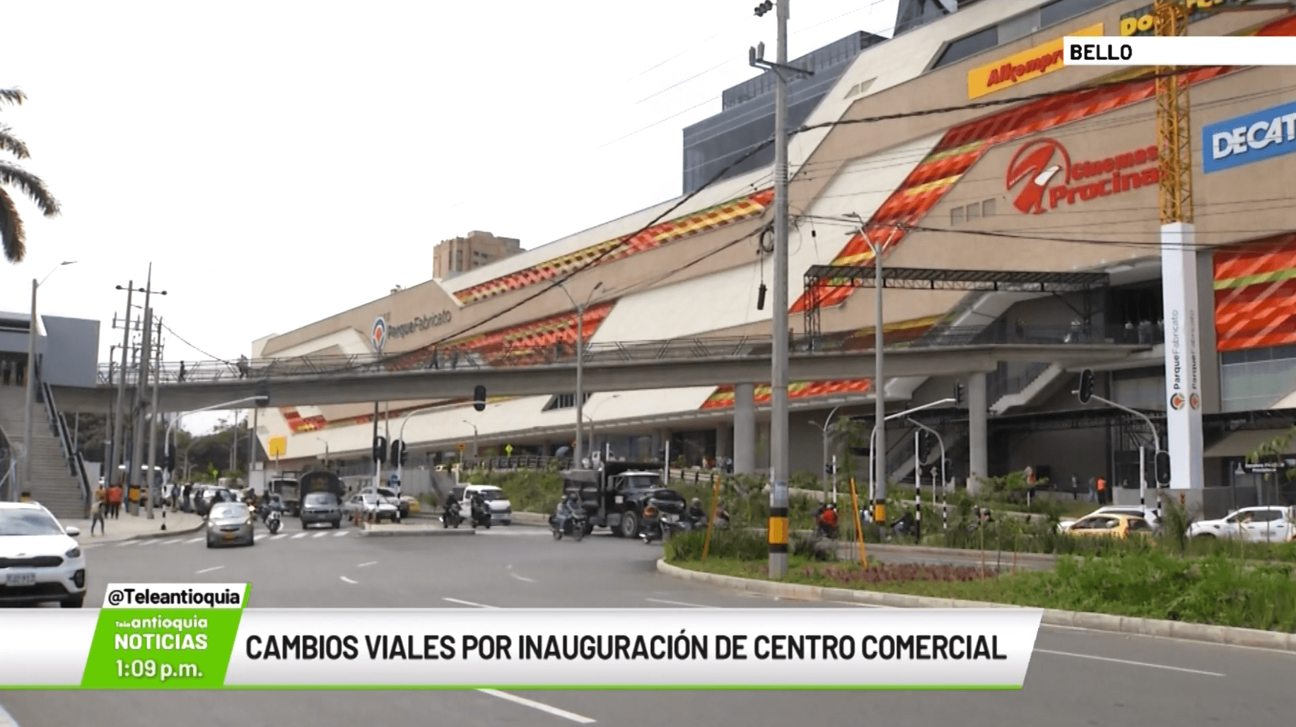 Cambios viales por inauguración de centro comercial