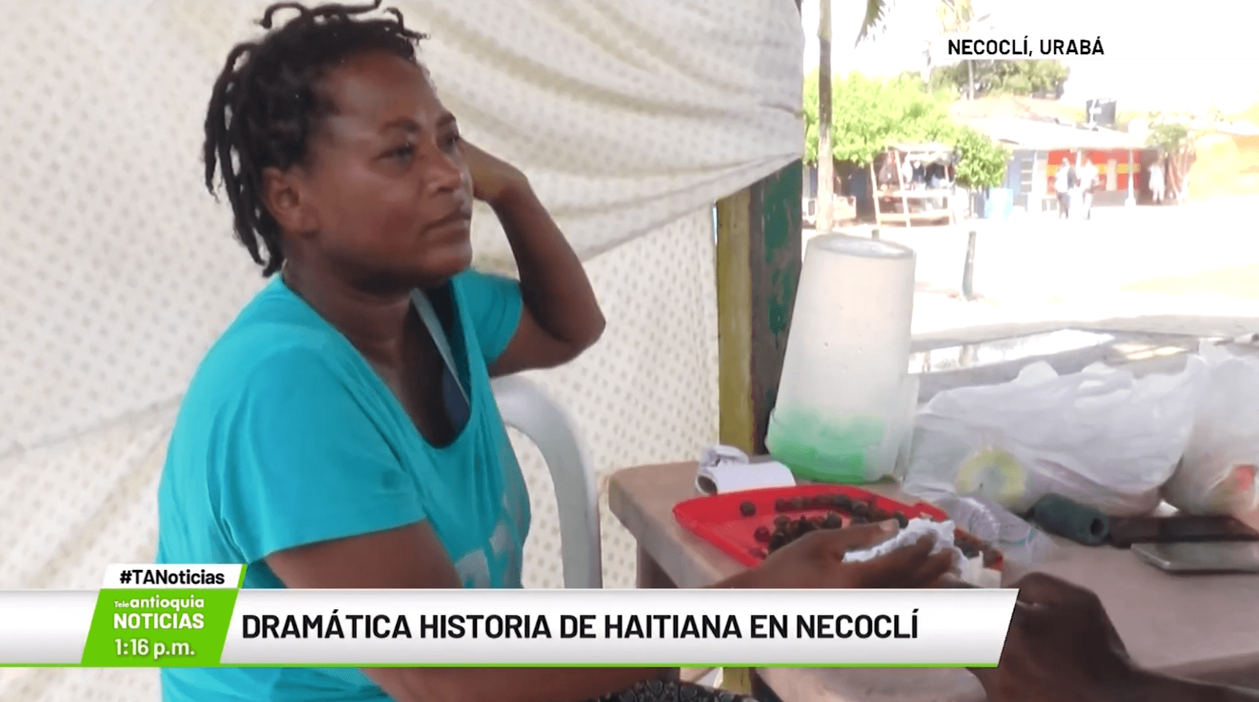 Dramática historia de Haitiana en Necoclí