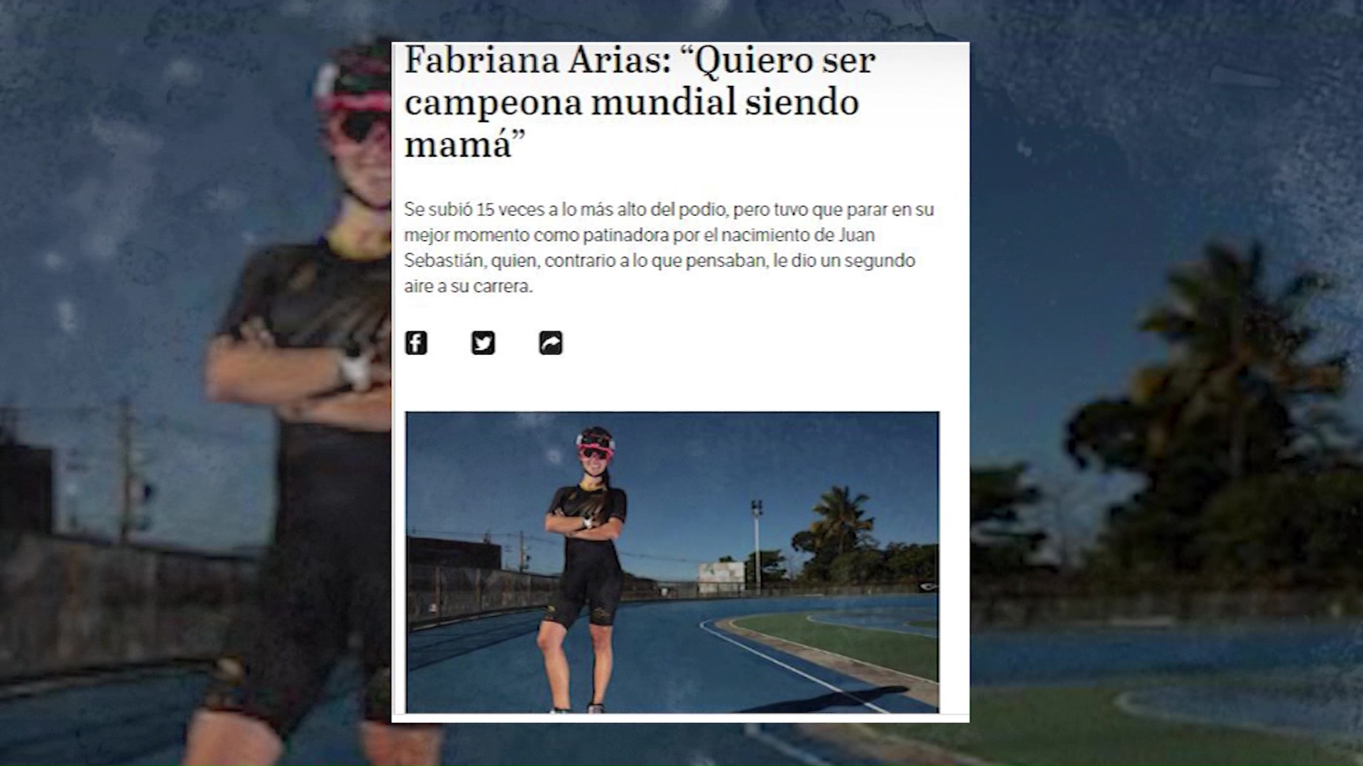 Fabriana Arias, sinónimo de oro en mundial de patinaje