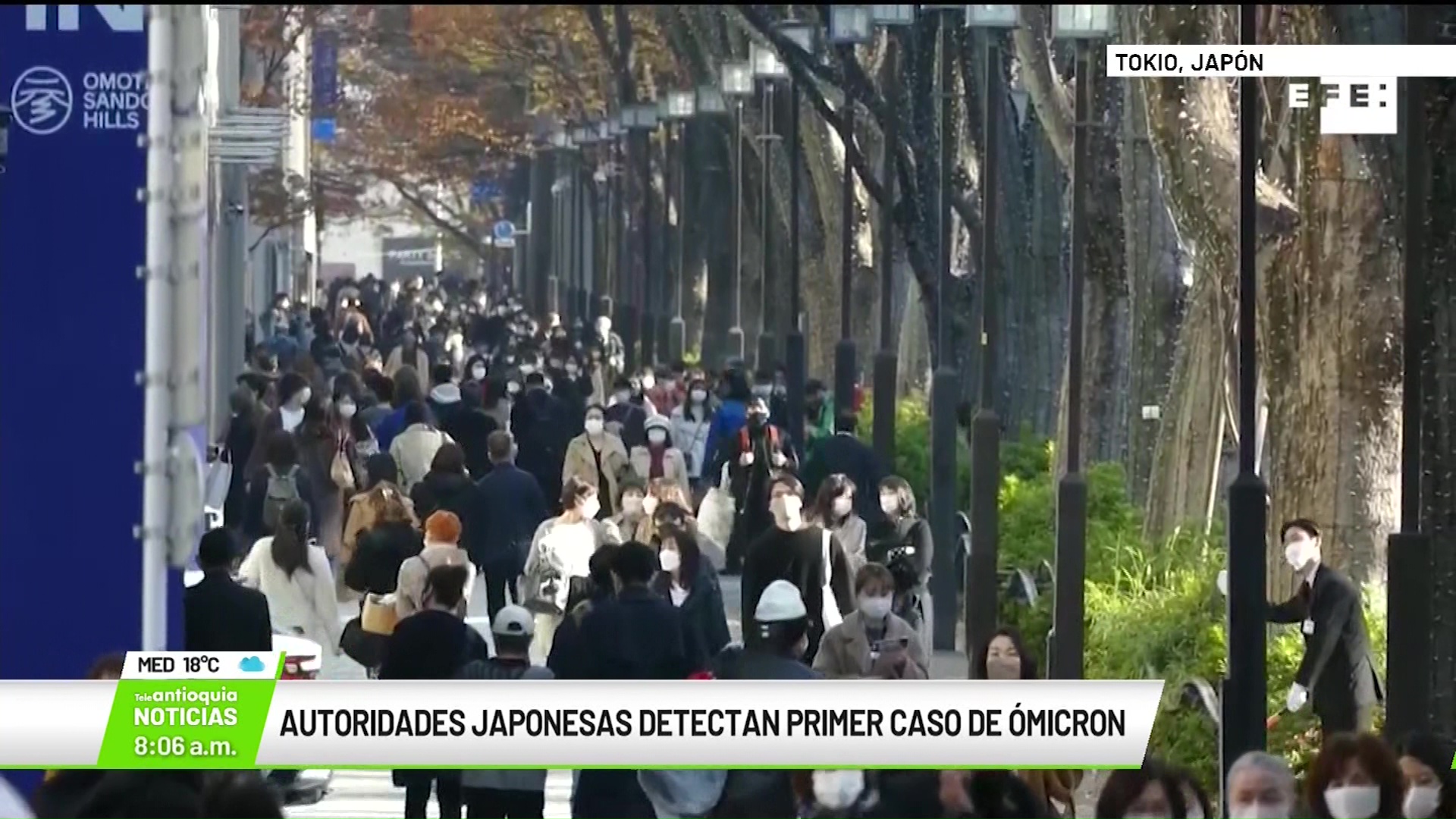 Internacional: autoridades japonesas detectan primer caso de Ómicron