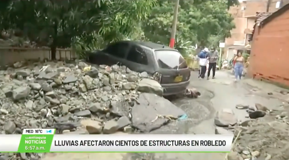 Lluvias afectaron cientos de estructuras en Robledo