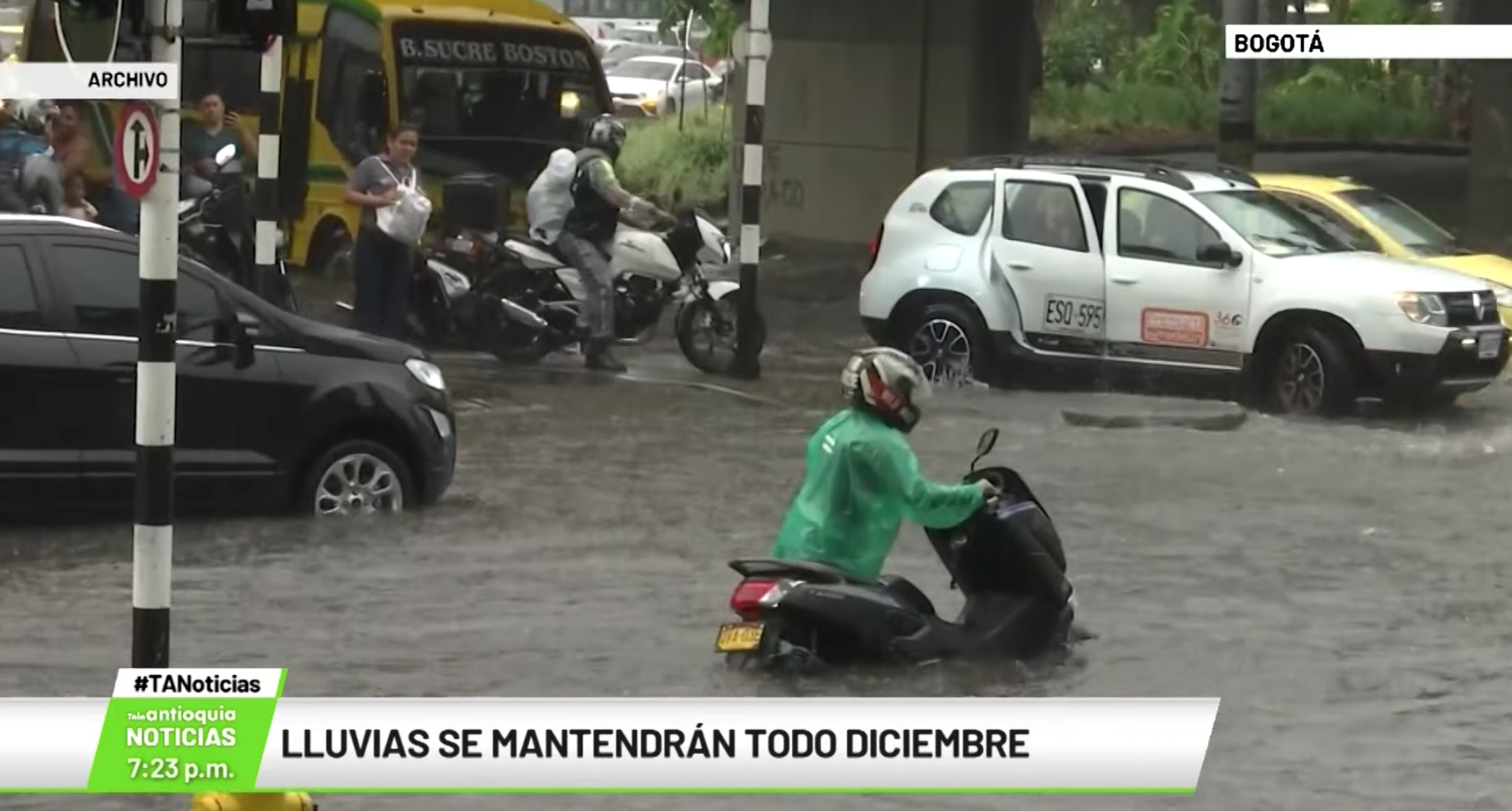 Lluvias se mantendrán todo diciembre