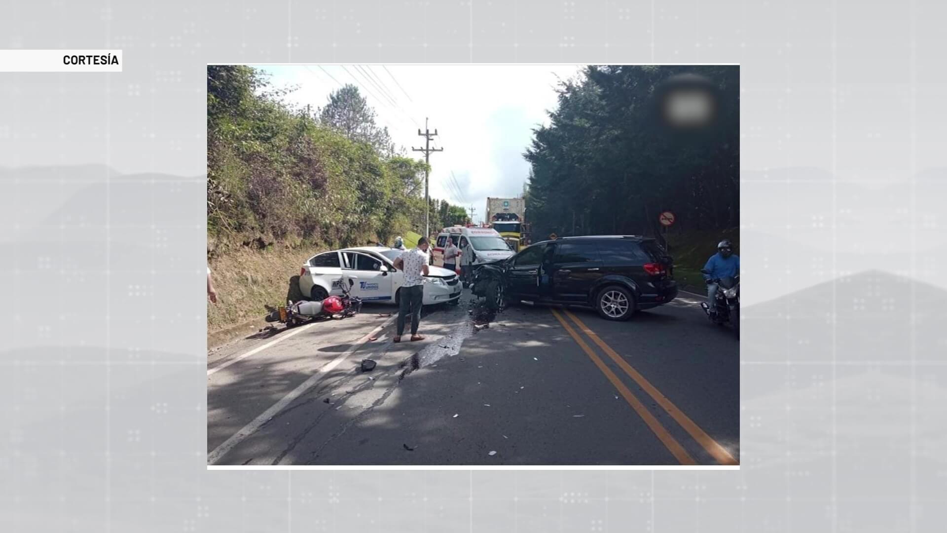 Cinco lesionados en accidente de tránsito en el Oriente