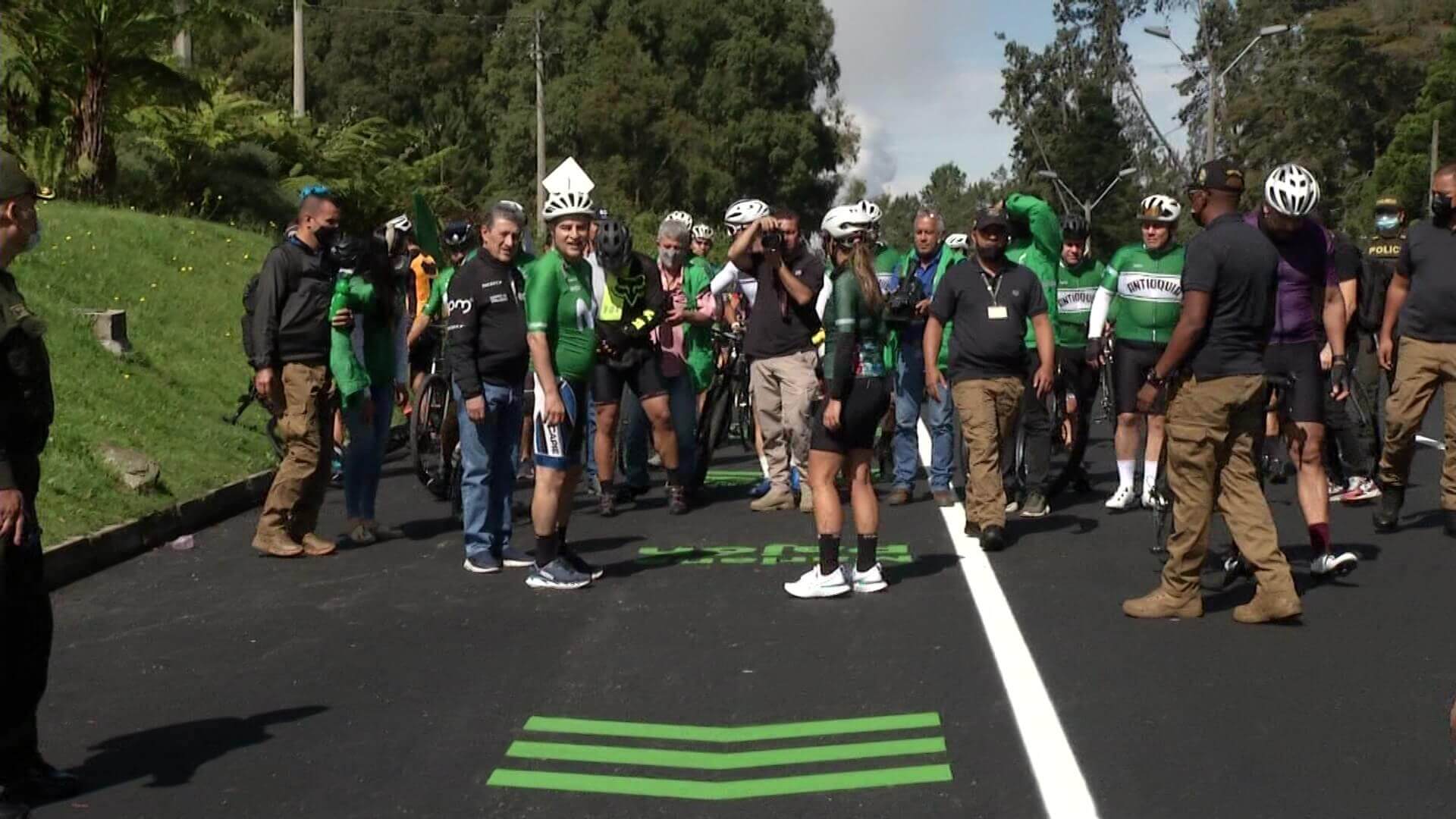 Vía Las Palmas fue remodelada y rinde homenaje a ciclistas