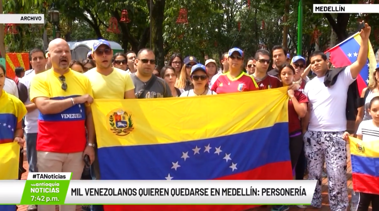 Mil venezolanos quieren quedarse en Medellín