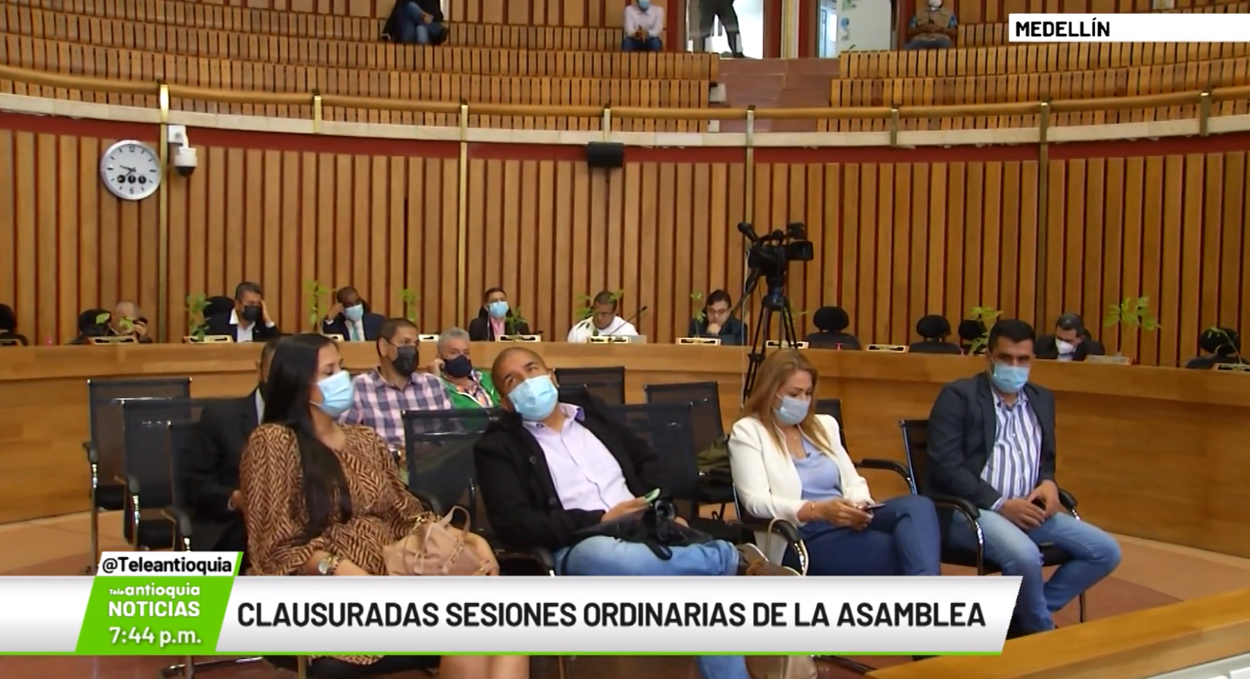 Clausuradas sesiones ordinarias de la Asamblea