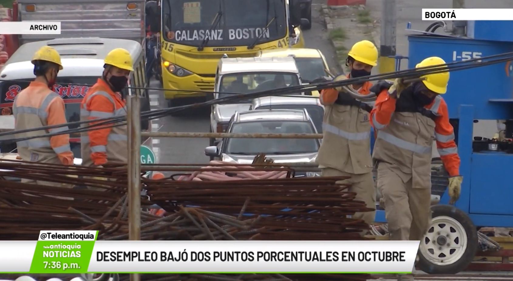 Desempleo bajó dos puntos porcentuales en octubre