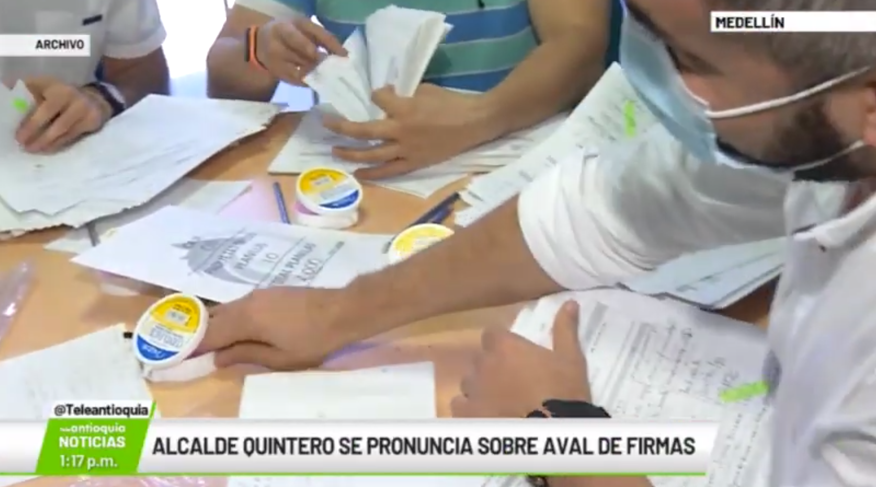 Alcalde Quintero se pronuncia sobre aval de firmas