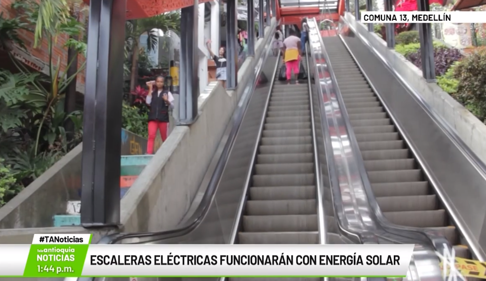 Escaleras eléctricas funcionarán con energía solar