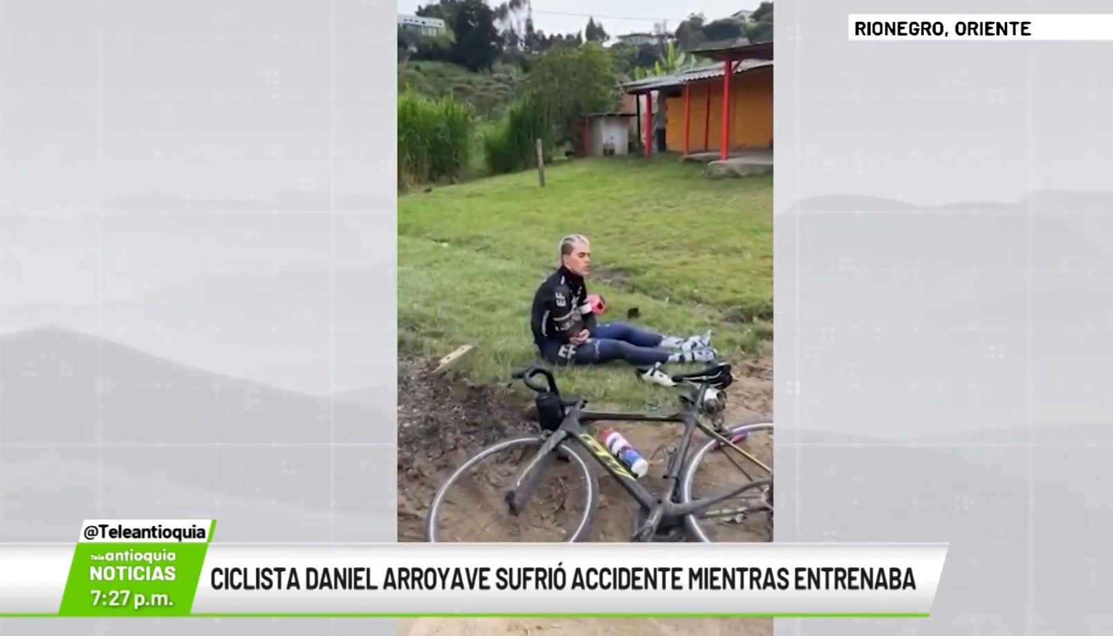 Ciclista Daniel Arroyave sufrió accidente mientras entrenaba