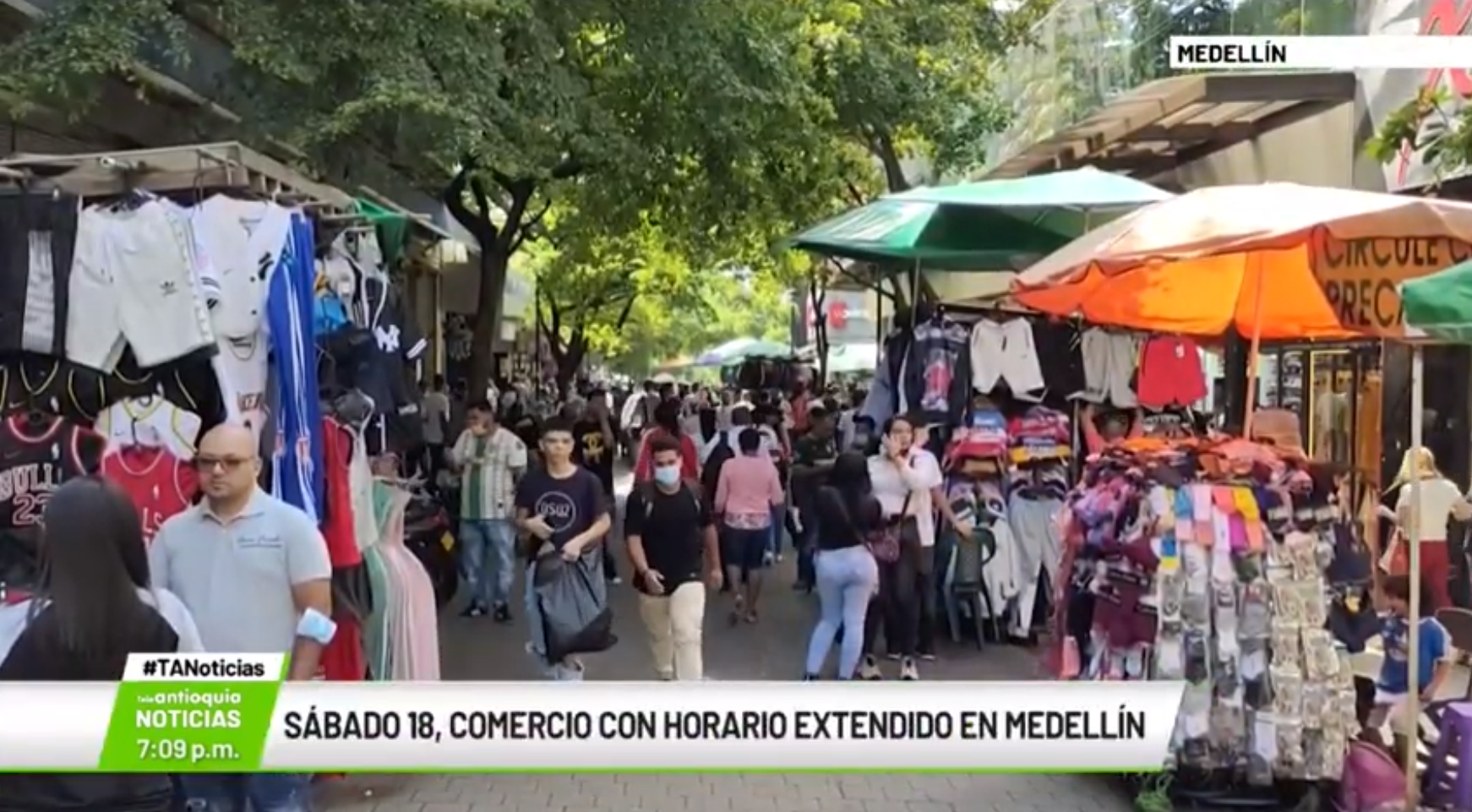 Sábado 18, comercio con horario extendido en Medellín