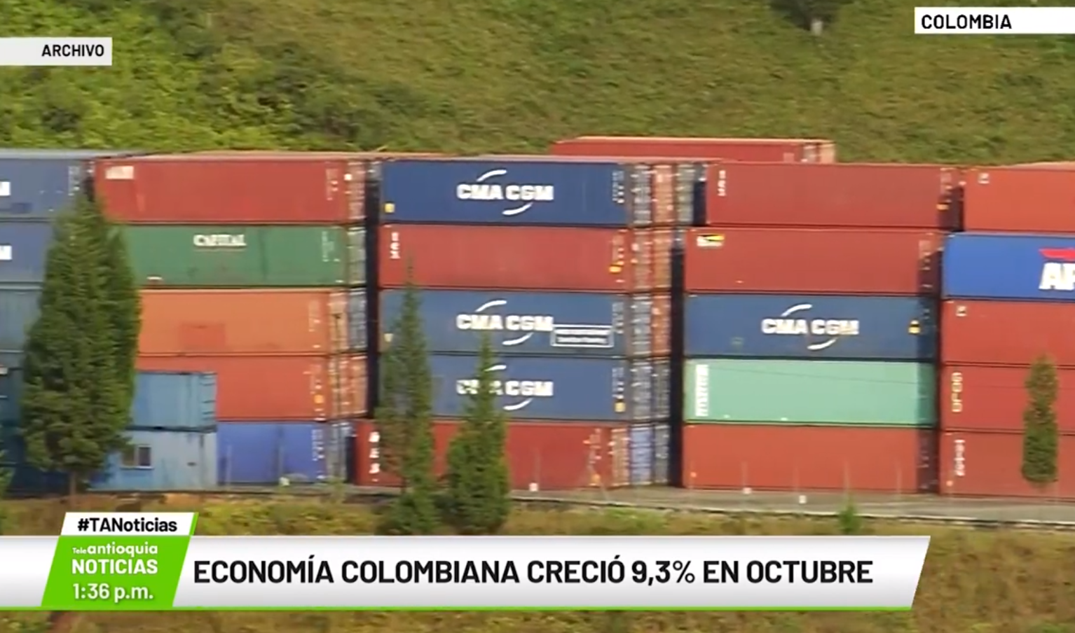 Economía colombiana creció 9,3 % en octubre