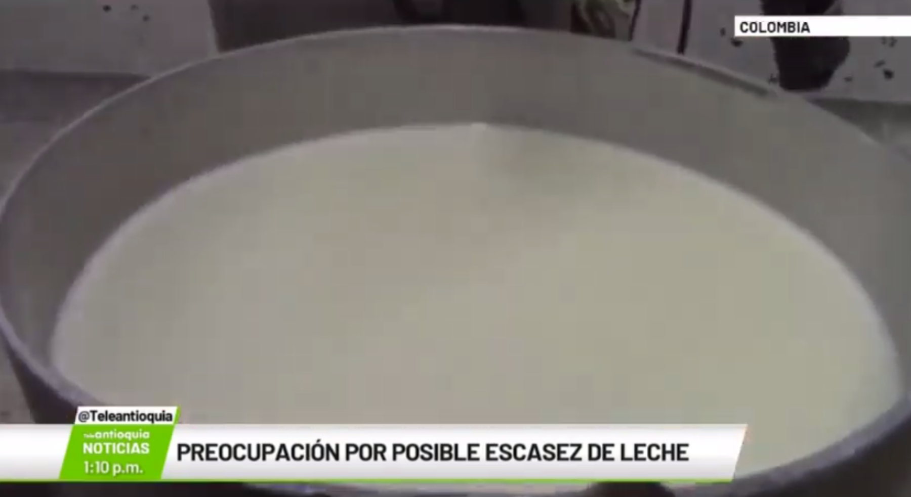 Preocupación por posible escasez de leche