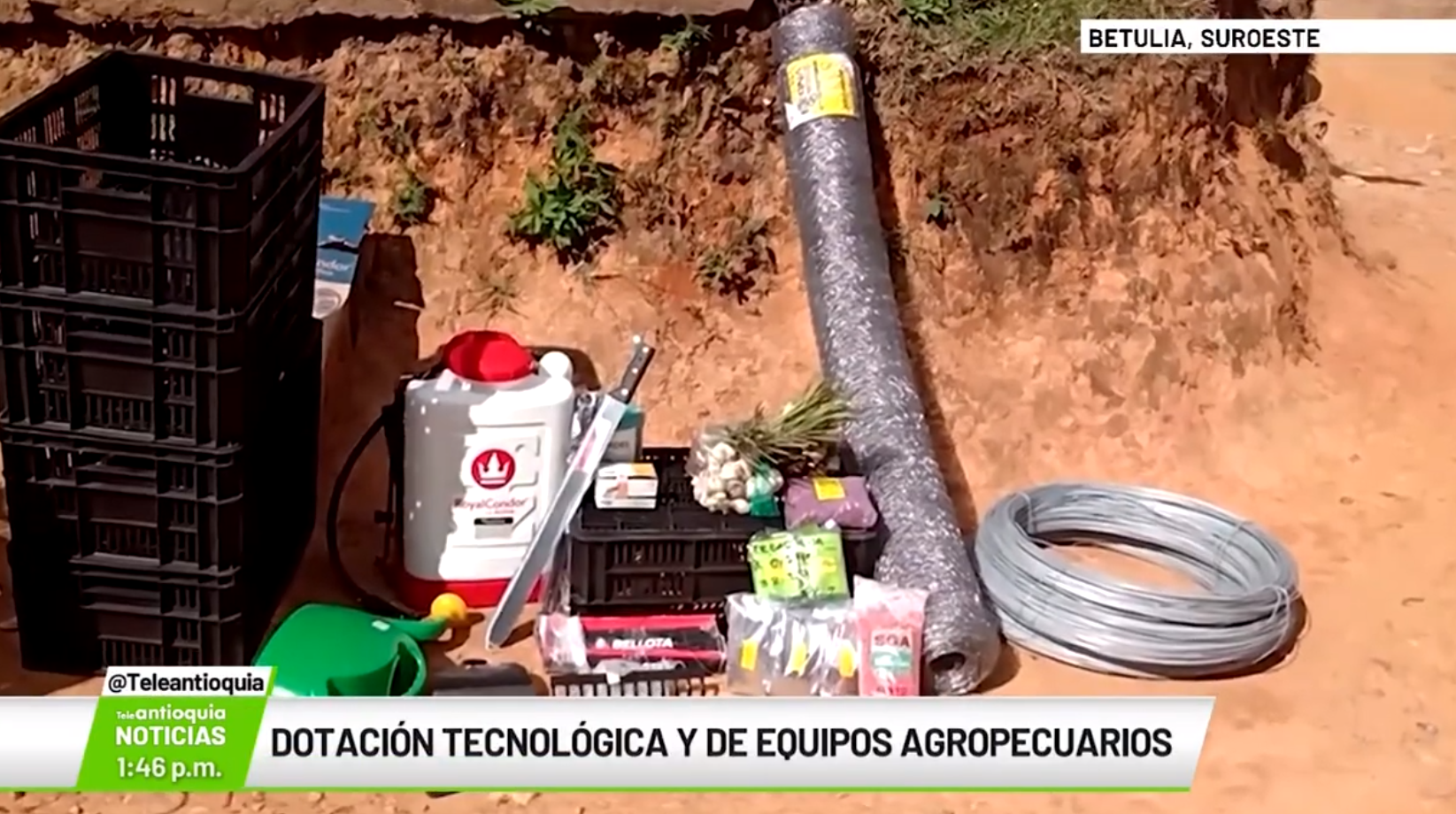 Dotación tecnológica y de equipos agropecuarios