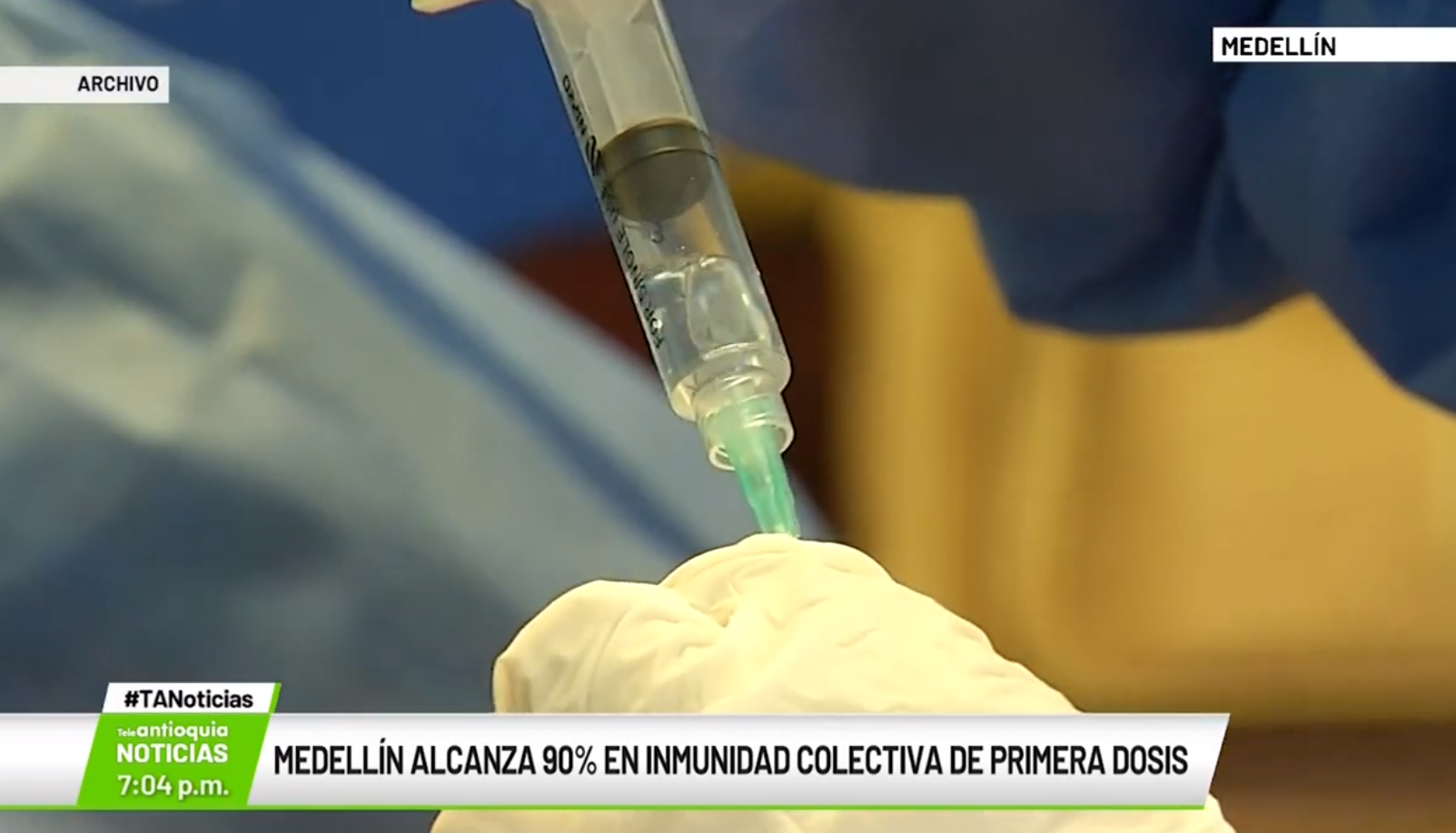 Vacunación en Medellín