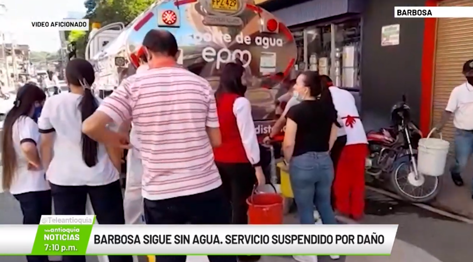 Barbosa sigue sin agua tras suspensión por daño