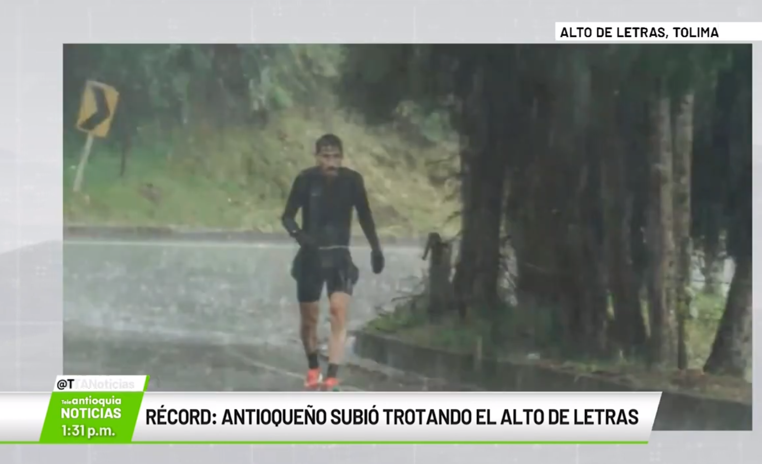 Récord antioqueño subió trotando el Alto de Letras