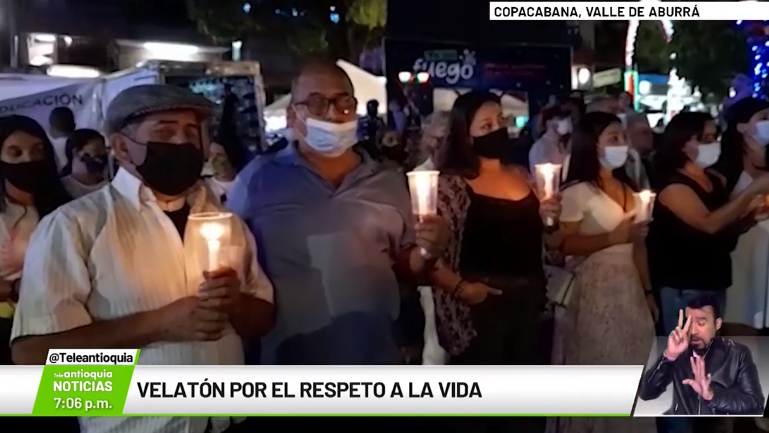 Velatón por el respeto a la vida