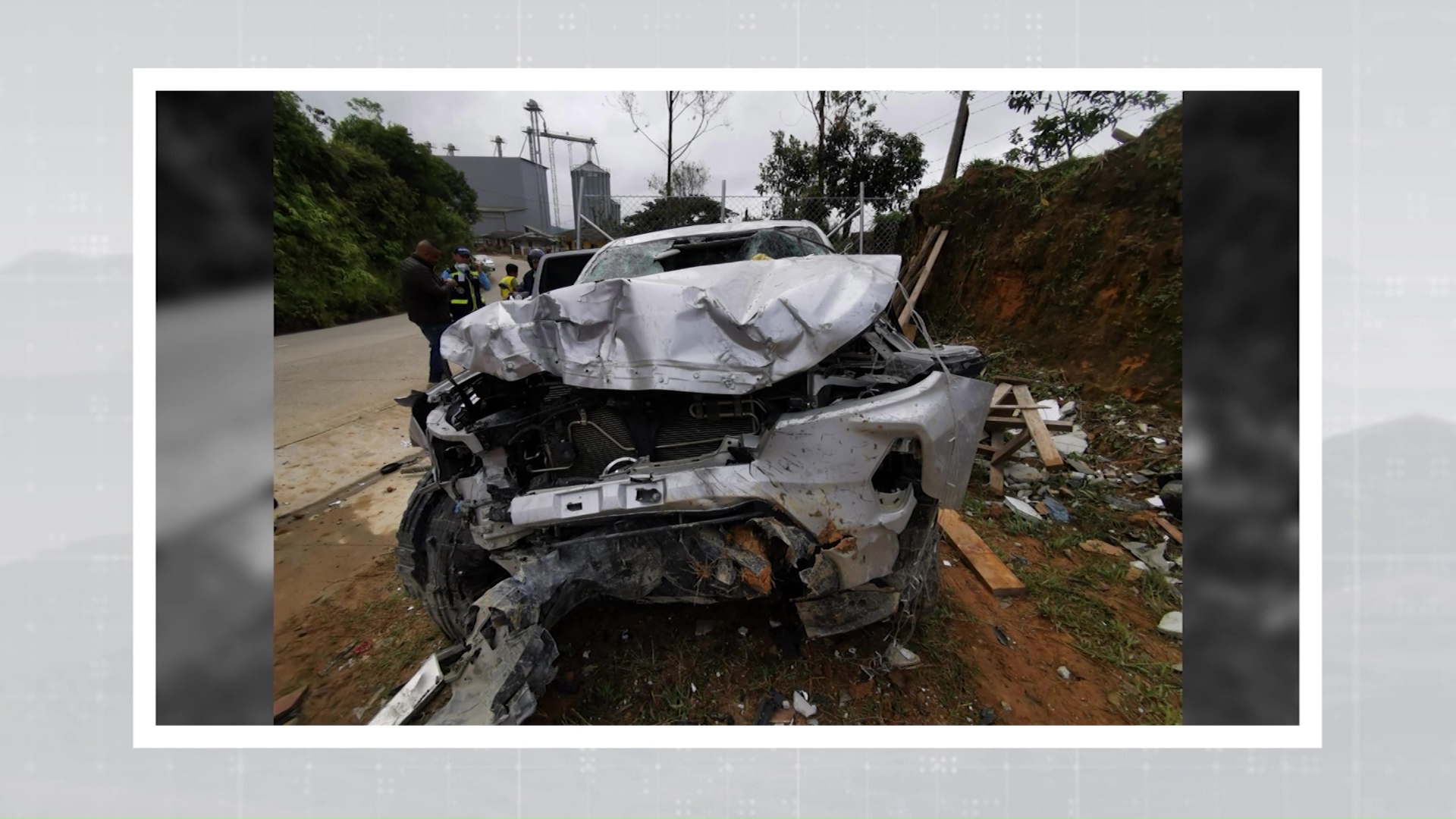 Alcalde de Remedios sufrió aparatoso accidente