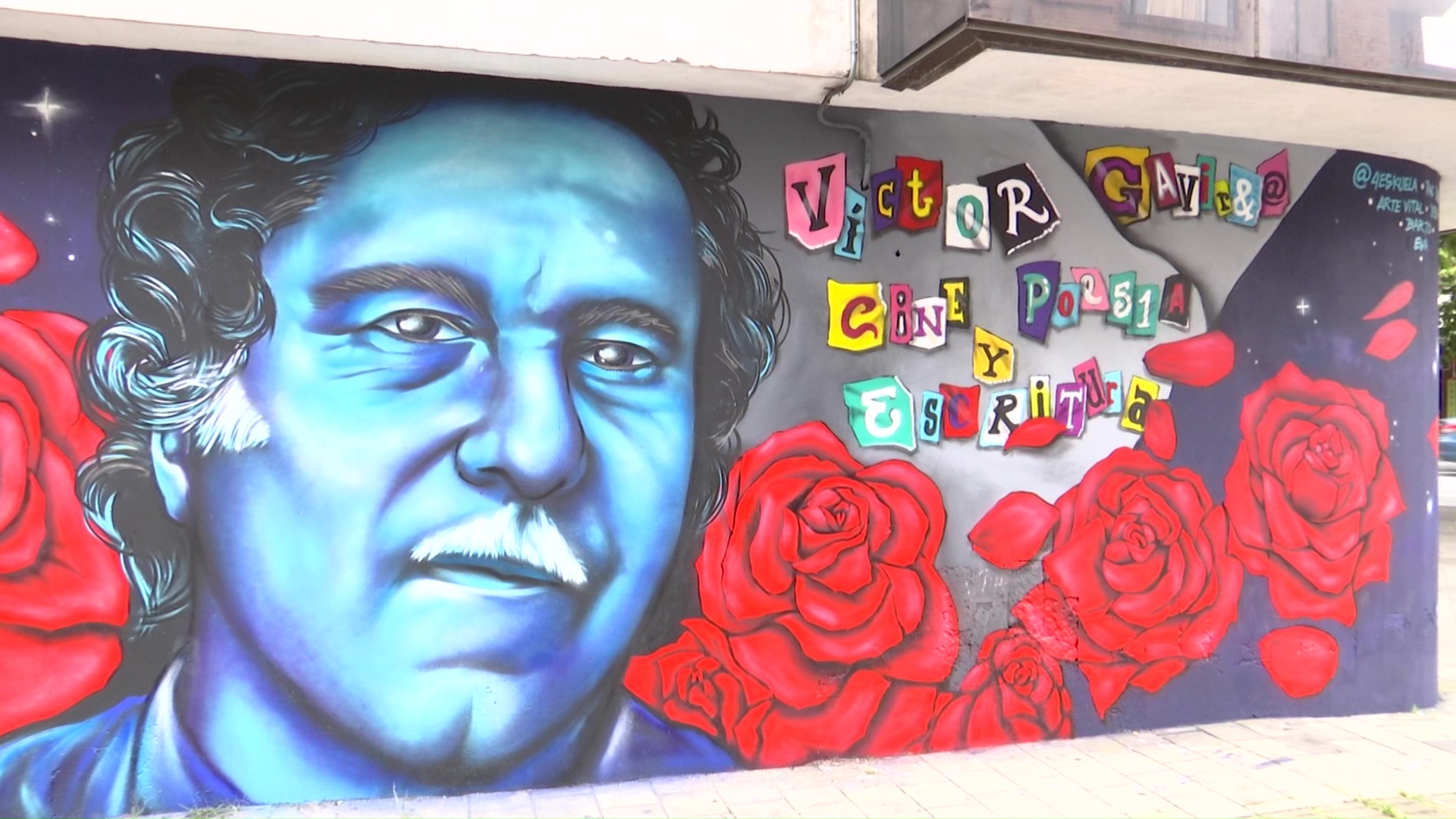 Mural en honor a Víctor Gaviria