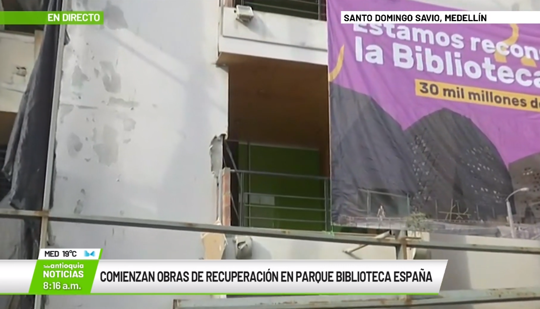 Comienzan obras de recuperación biblioteca España