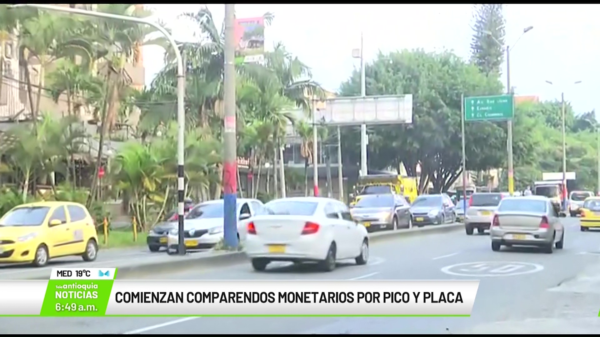 Comienzan comparendos monetarios por pico y placa