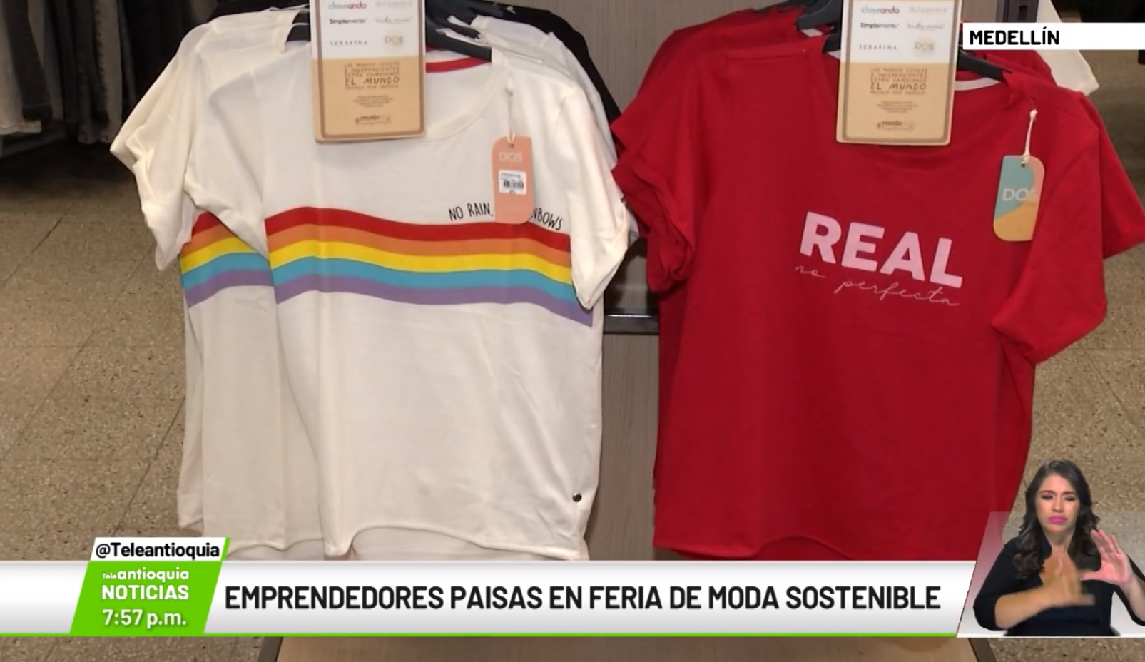 Emprendedores paisas en feria de moda sostenible