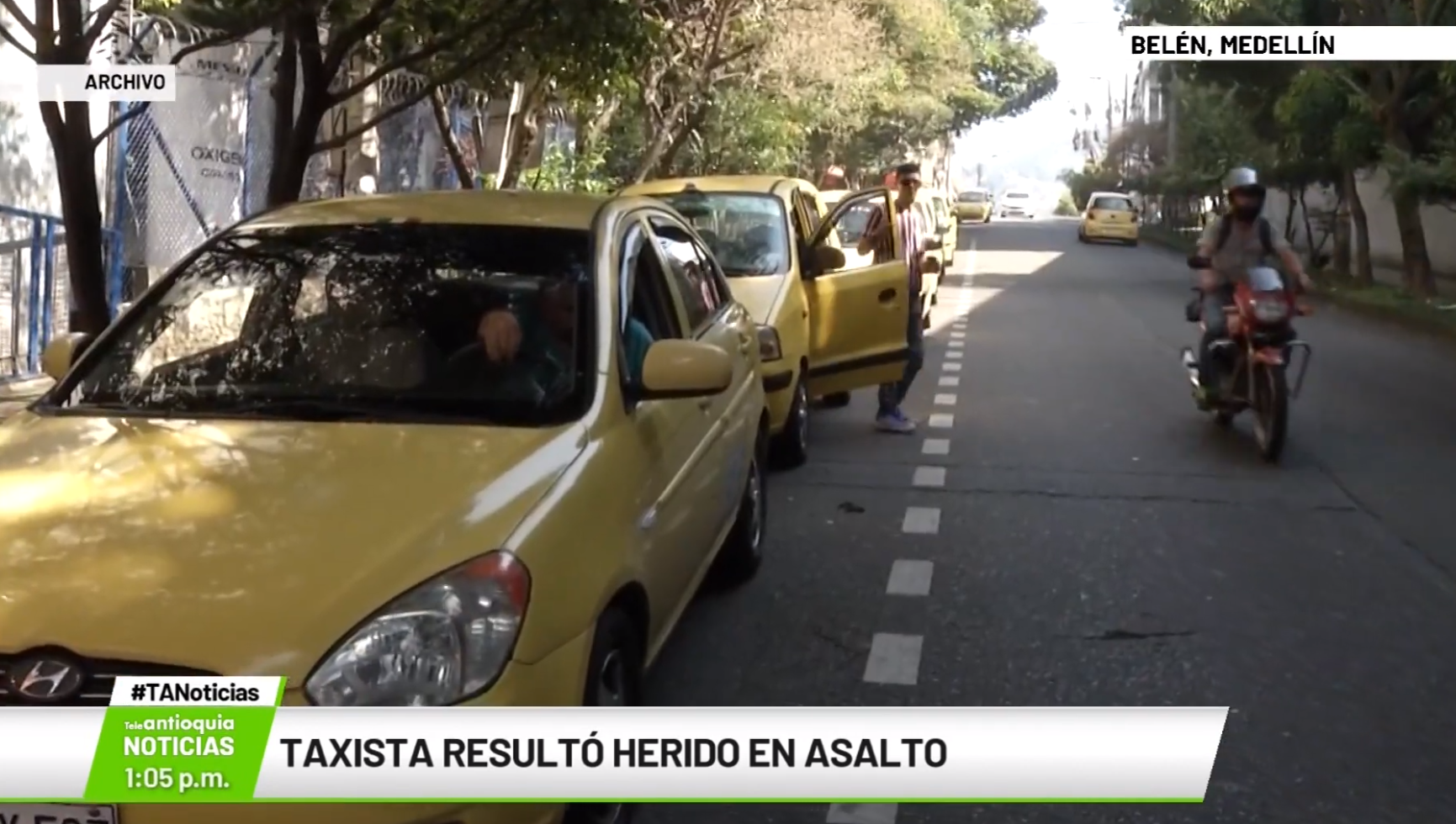 Taxista resultó herido en asalto