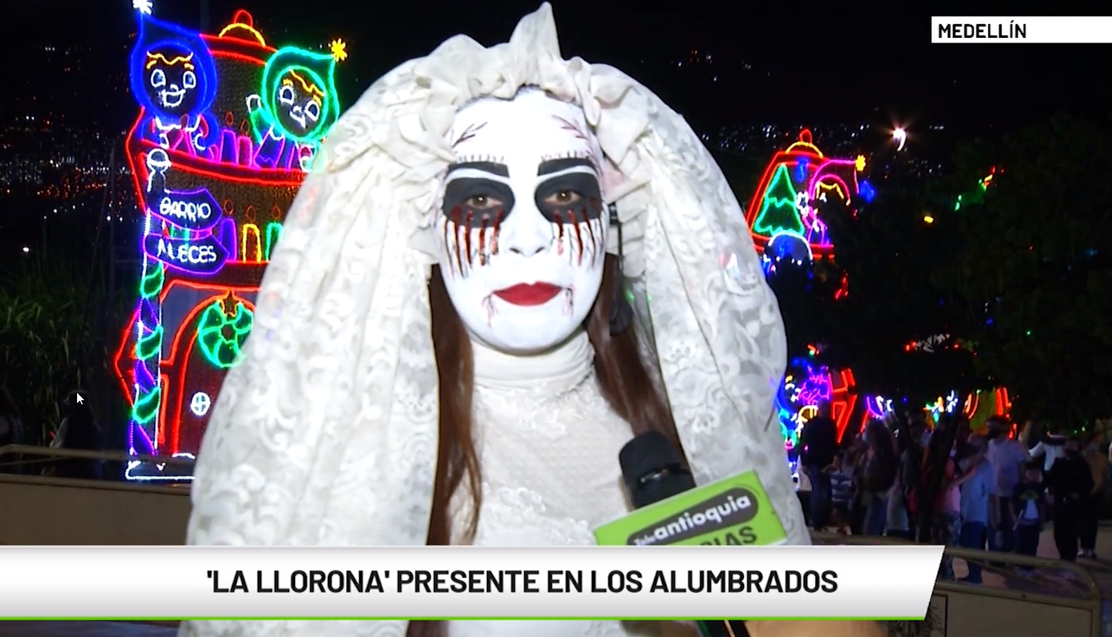 ‘La Llorona’ presente en los alumbrados