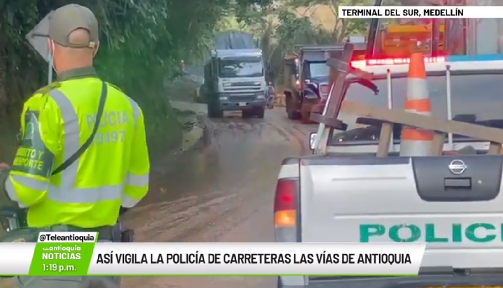Así vigila la policía de carreteras las vías de Antioquia