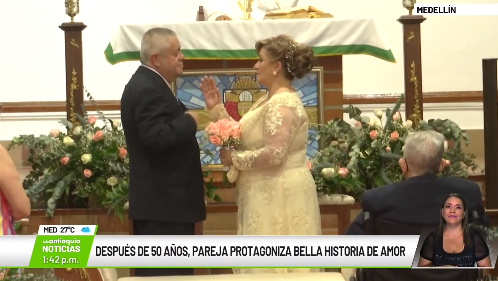 Después de 50 años, pareja protagoniza bella historia de amor