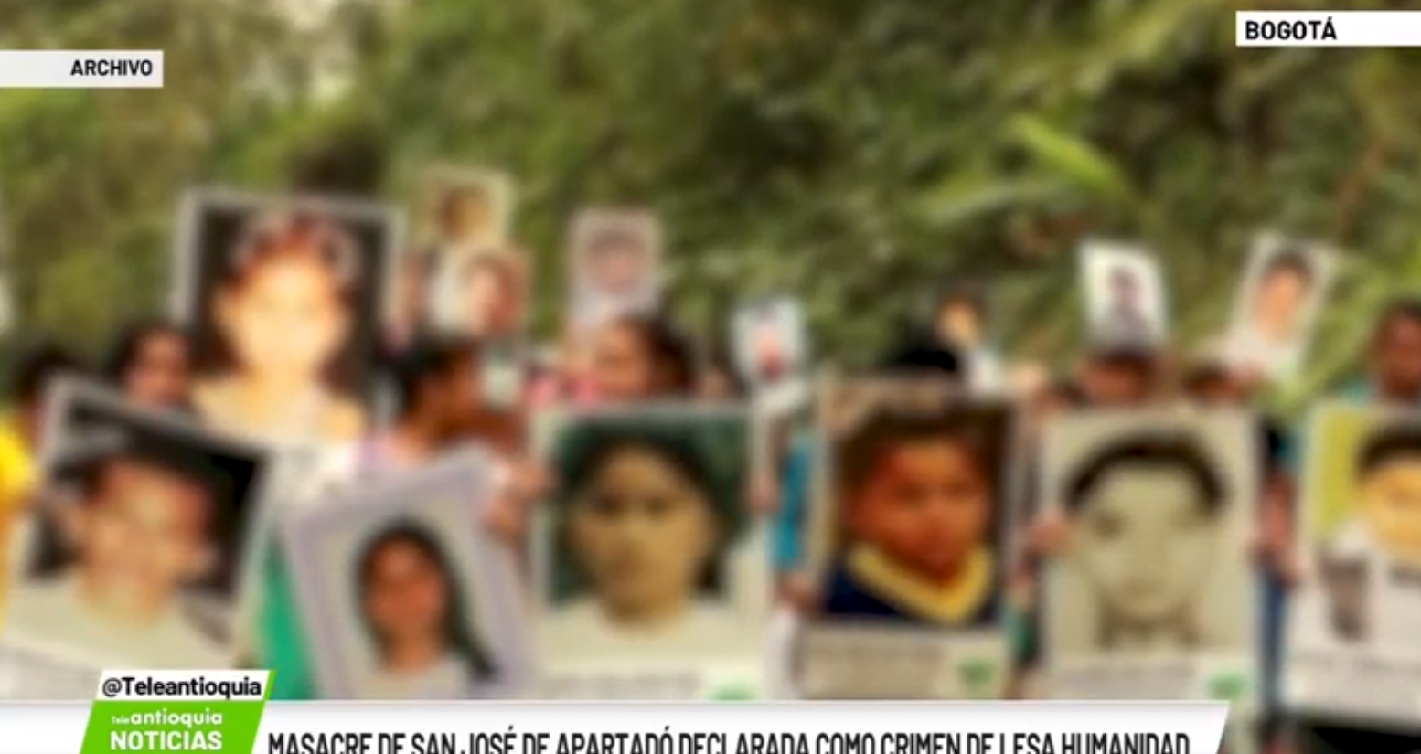 Masacre en San José de Apartadó declarada como crimen de lesa humanidad