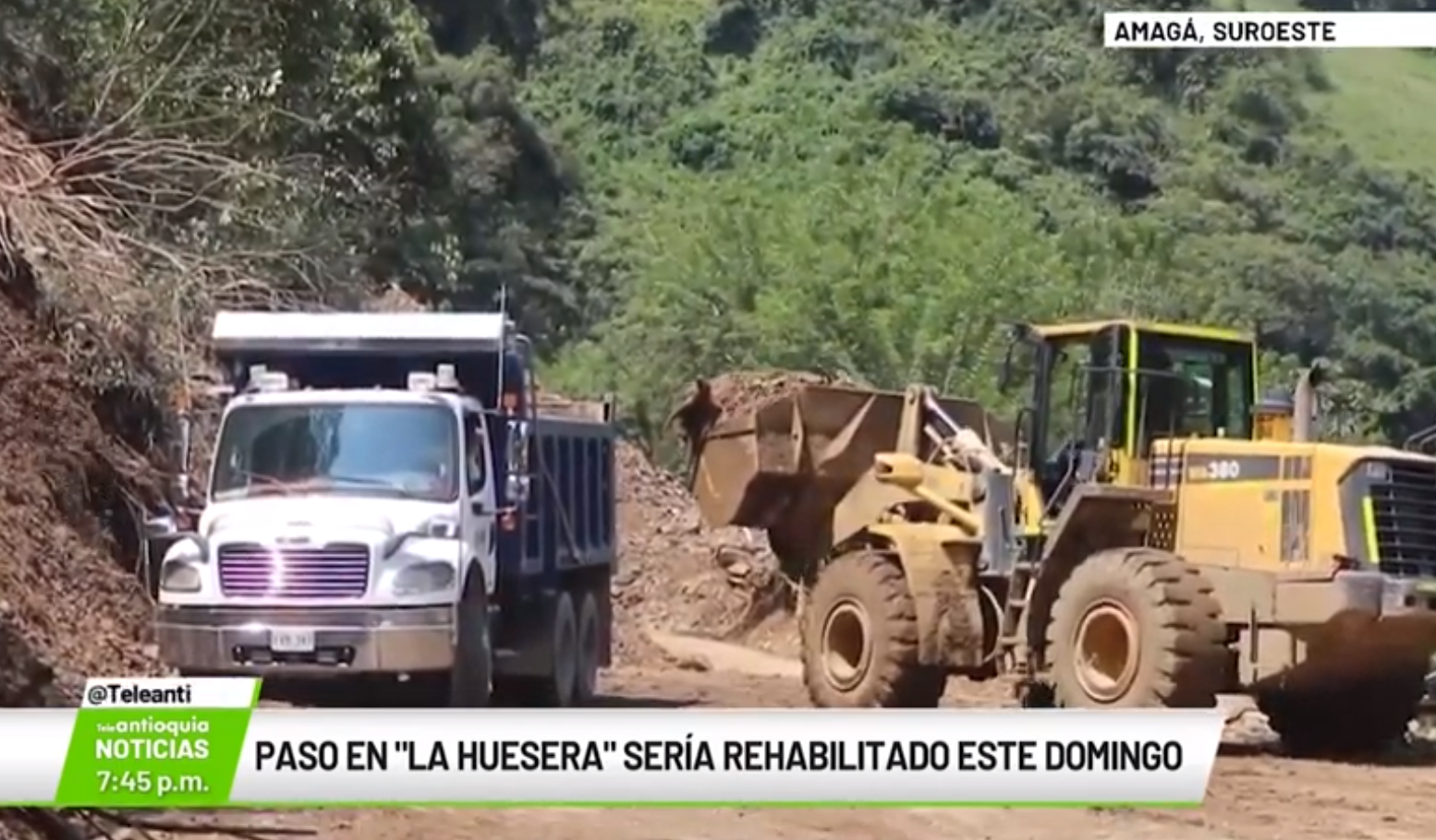 Paso en La Huesera sería rehabilitado este domingo