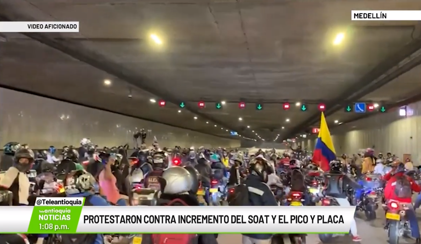 Protestaron contra incremento del SOAT y el pico y placa