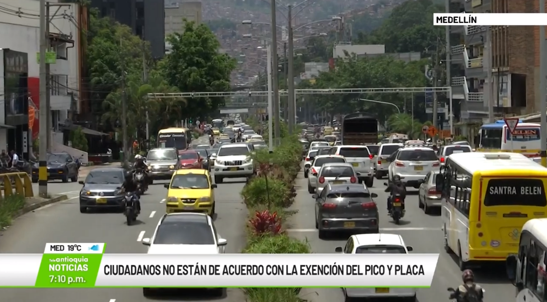 Ciudadanos no están de acuerdo con la exención del pico y placa