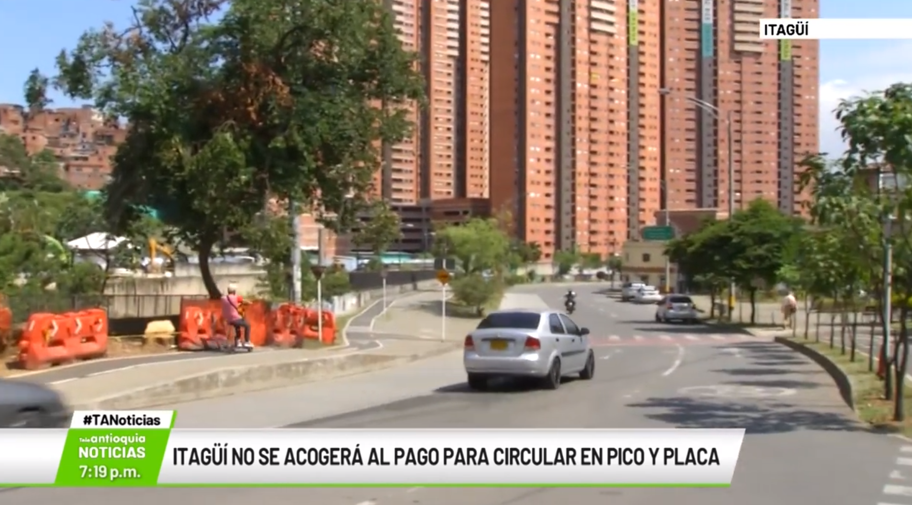 Itagüí no se acogerá al pago para circular en pico y placa