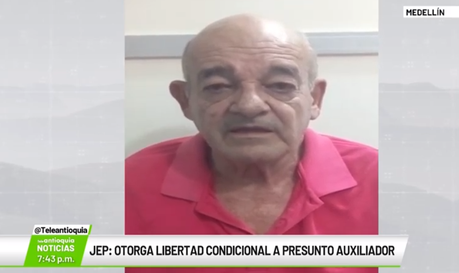 JEP: otorga libertad condicional a presunto auxiliador