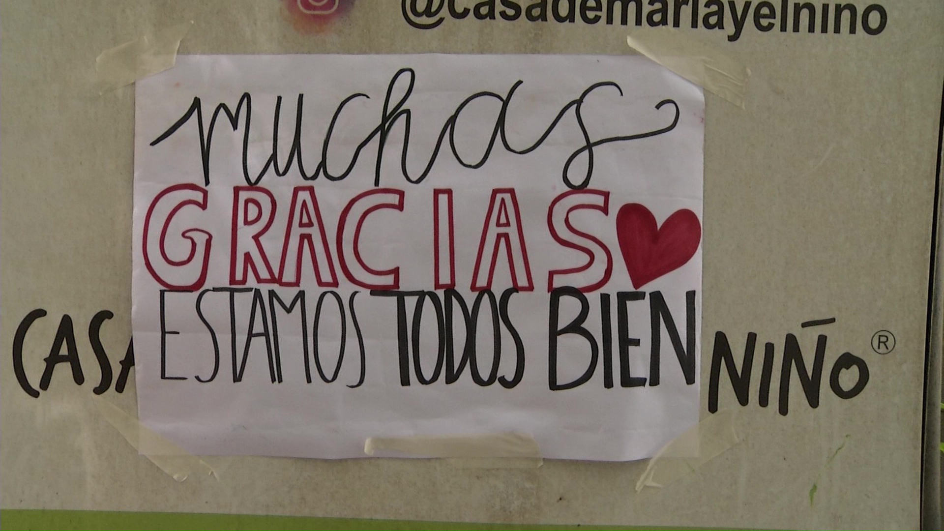 Niños agradecieron a vecinos por ayuda tras incendio