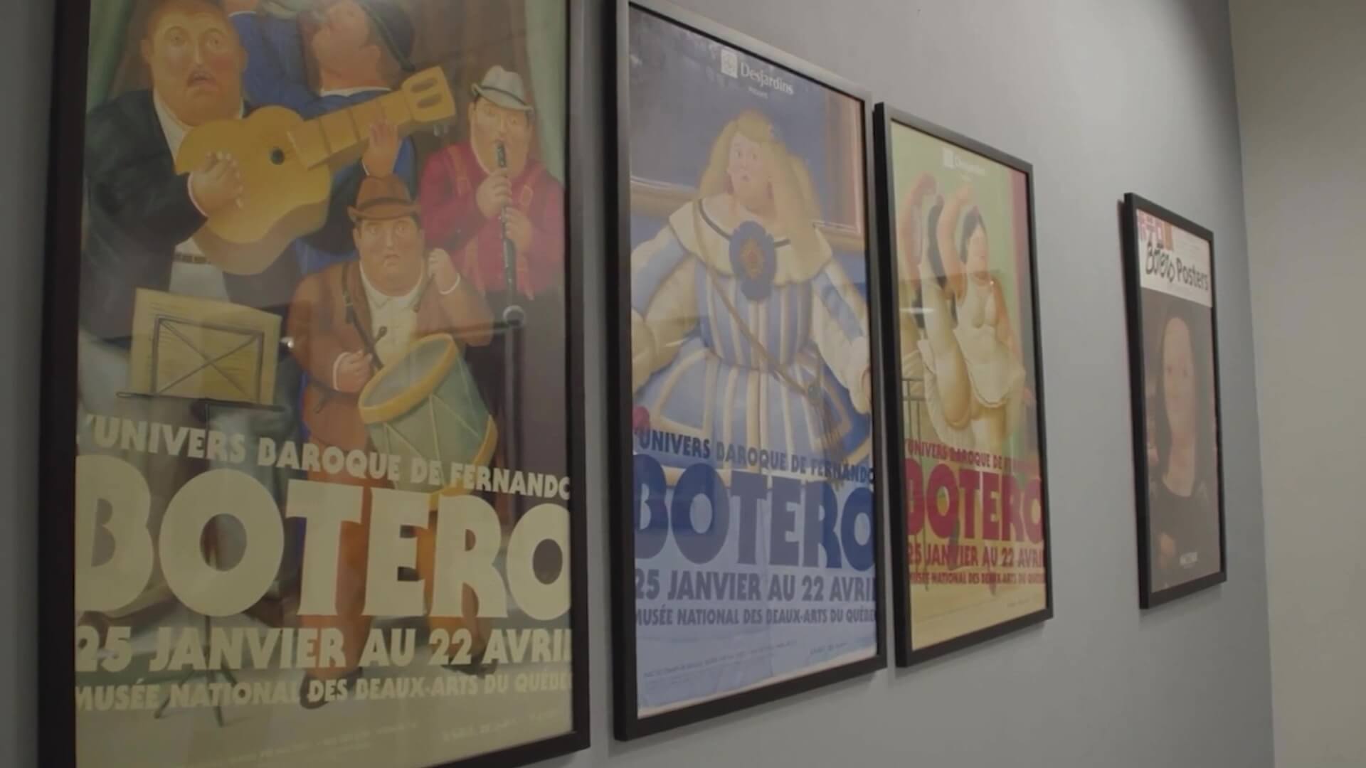 Exposición de afiches con obras de Fernando Botero