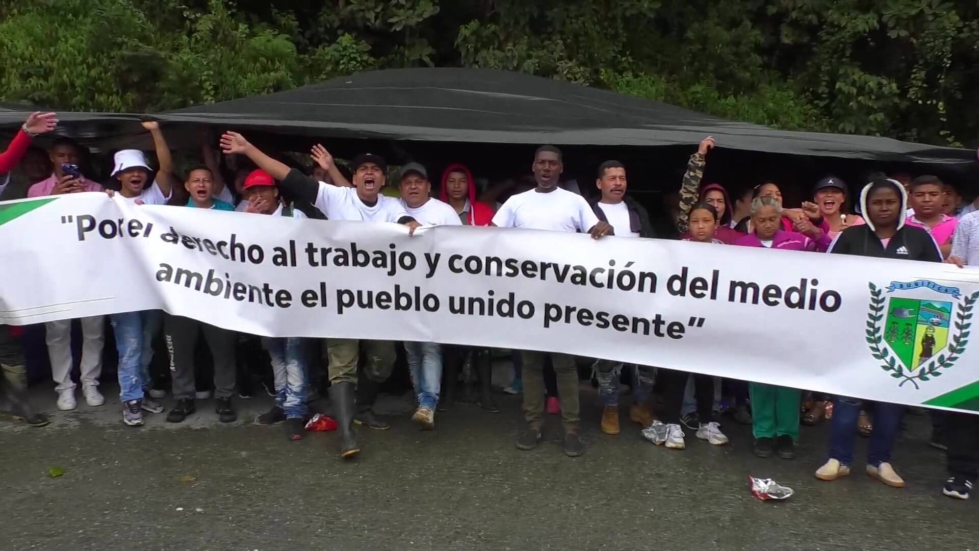 Otra protesta contra multinacional China que extrae oro