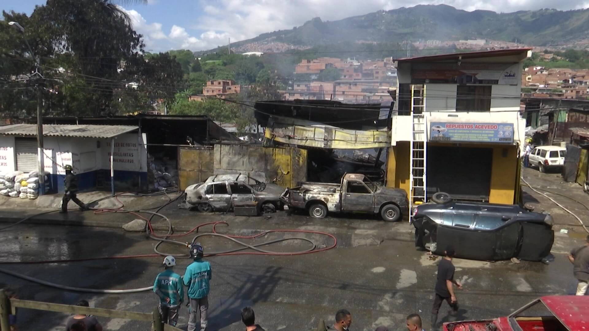 Un corto circuito sería causa de incendio en el Playón