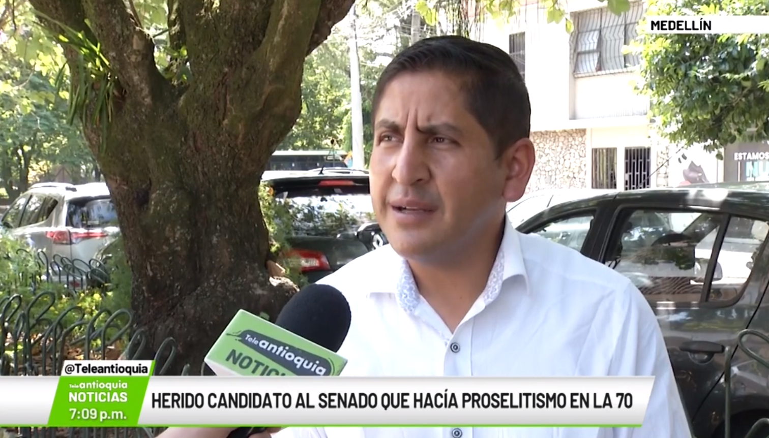 Herido candidato al Senado que hacía proselitismo en la 70