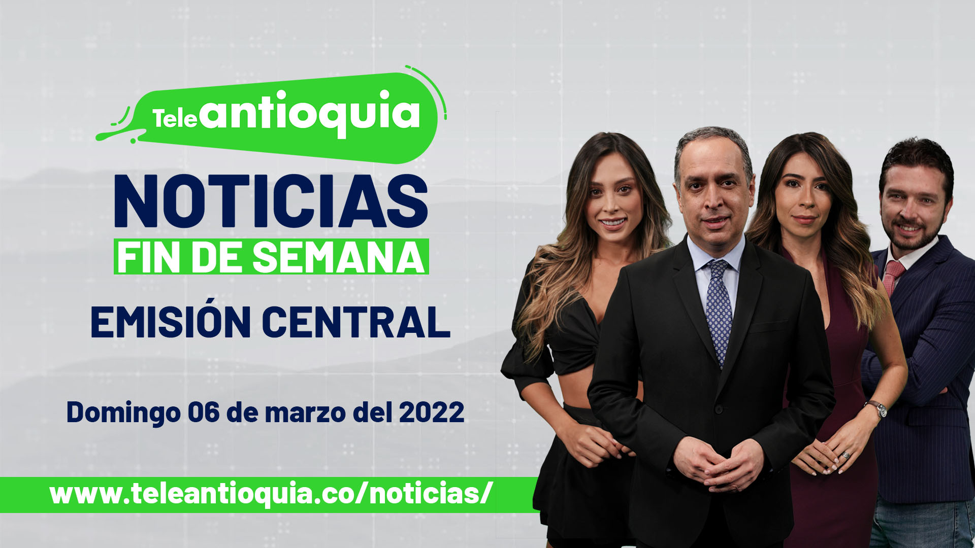 Titulares noticiero domingo 06 de marzo de 2022, emisión de la 1:00 p.m.