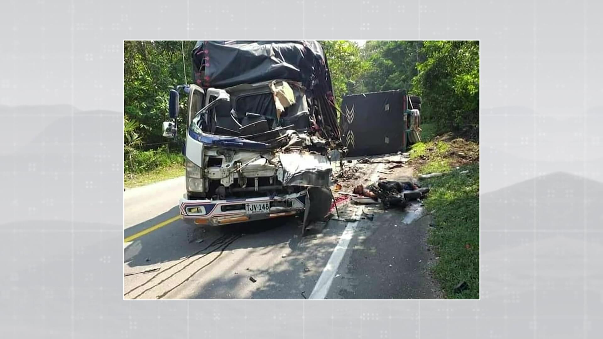 Un muerto por accidente en la autopista Medellín-Bogotá