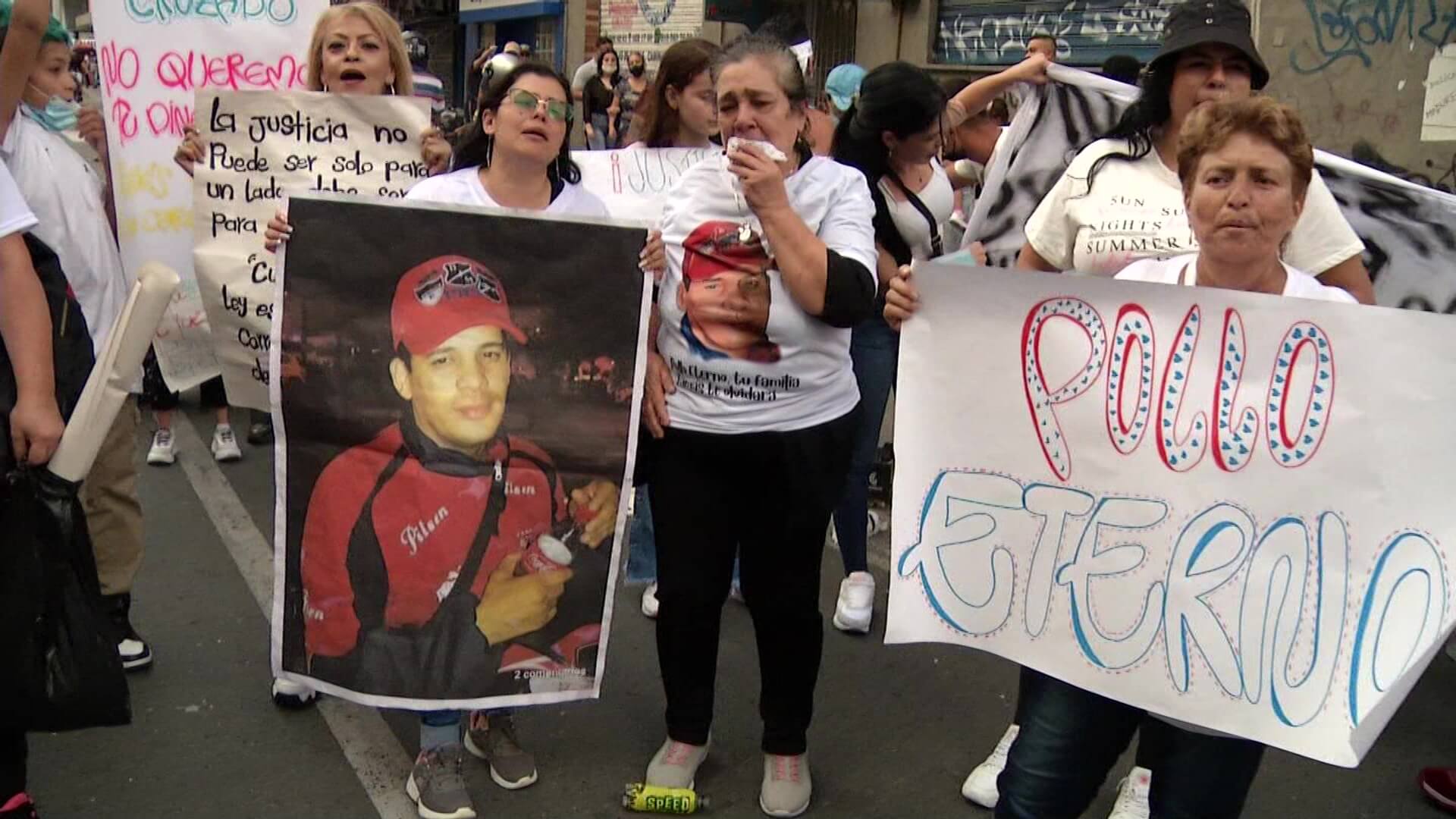 Con plantón familiares de vigilante piden justicia