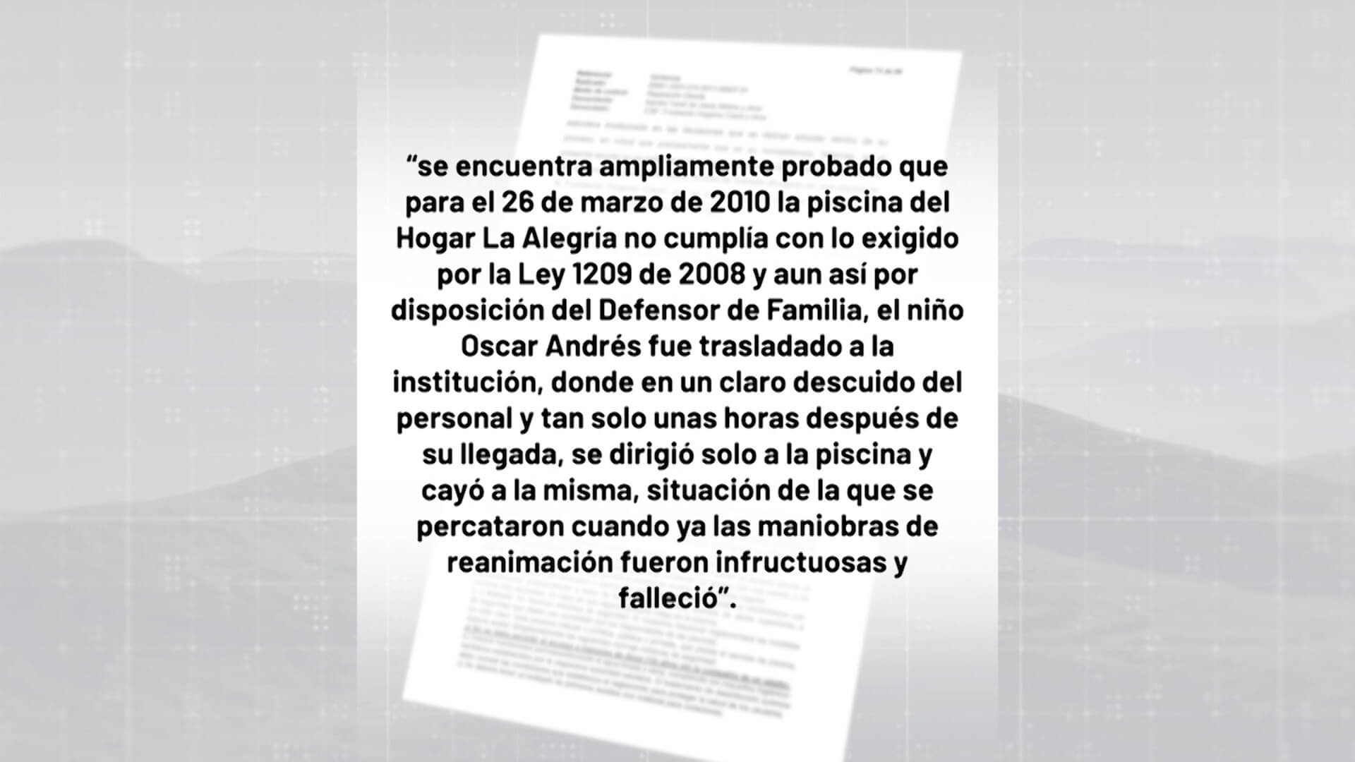 Condenan al Estado por muerte de niño en hogar de paso