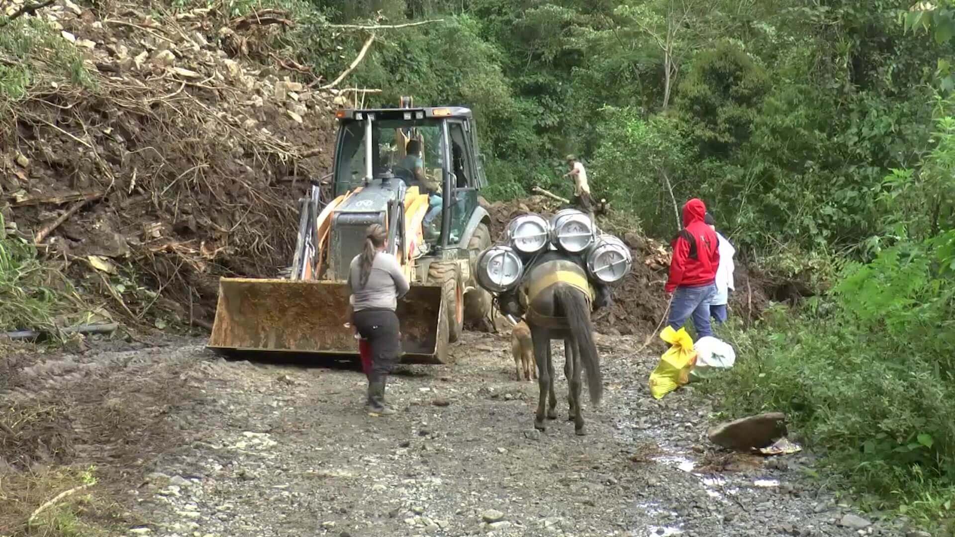 Deslizamientos por lluvias en el Norte